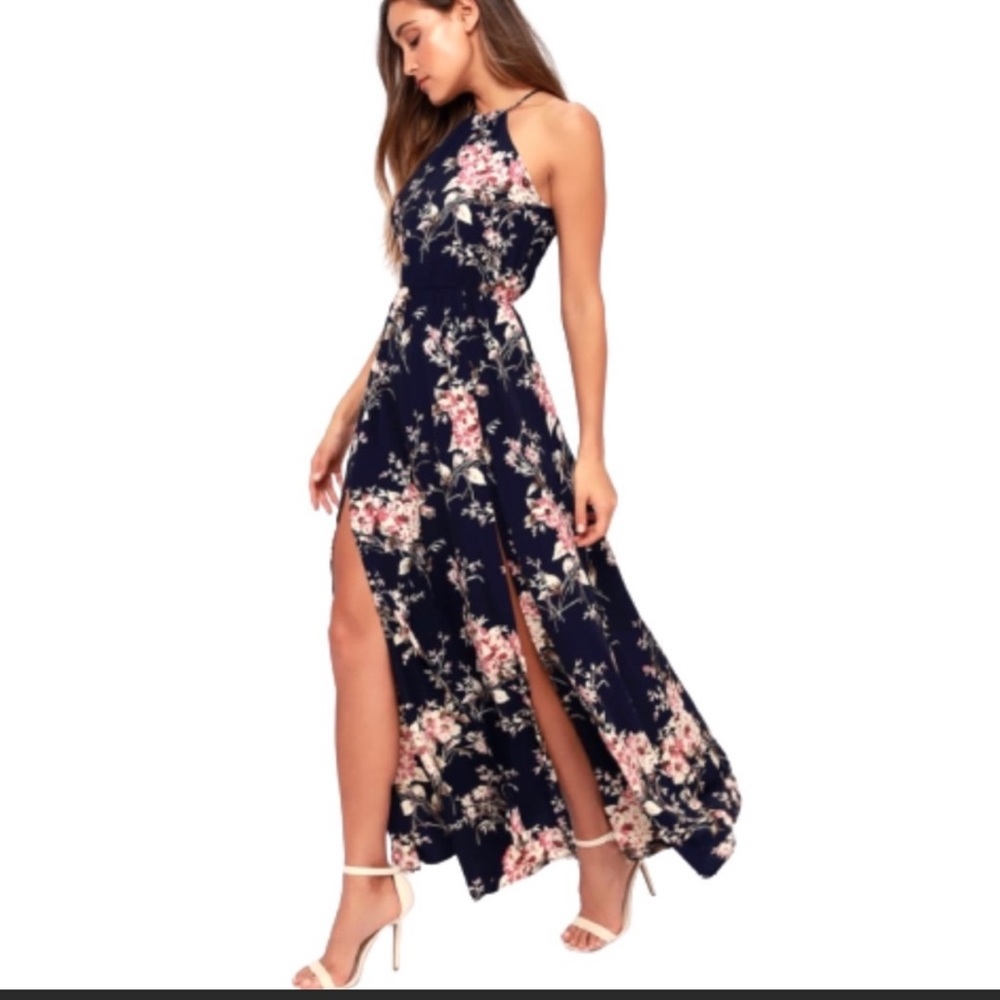 COPY - NWT Lulu’s Feel The Music Floral Maxi Dress - E
